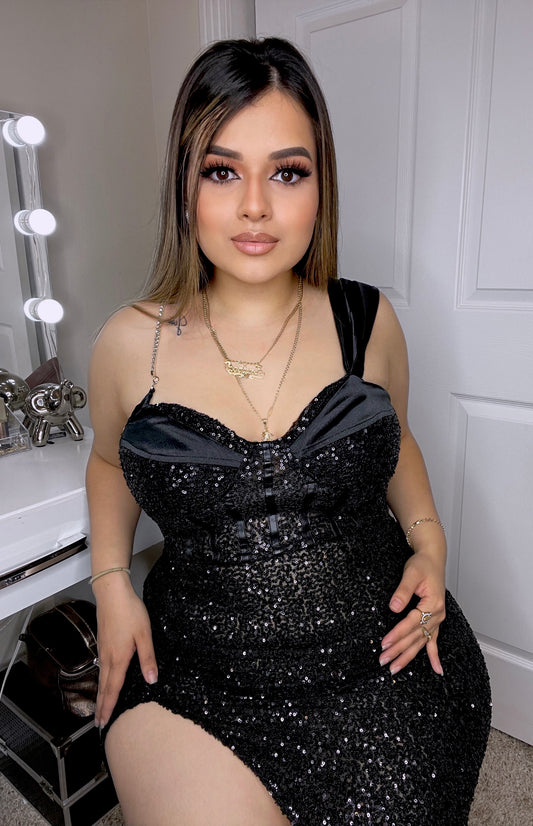 Zina Sequin Dress