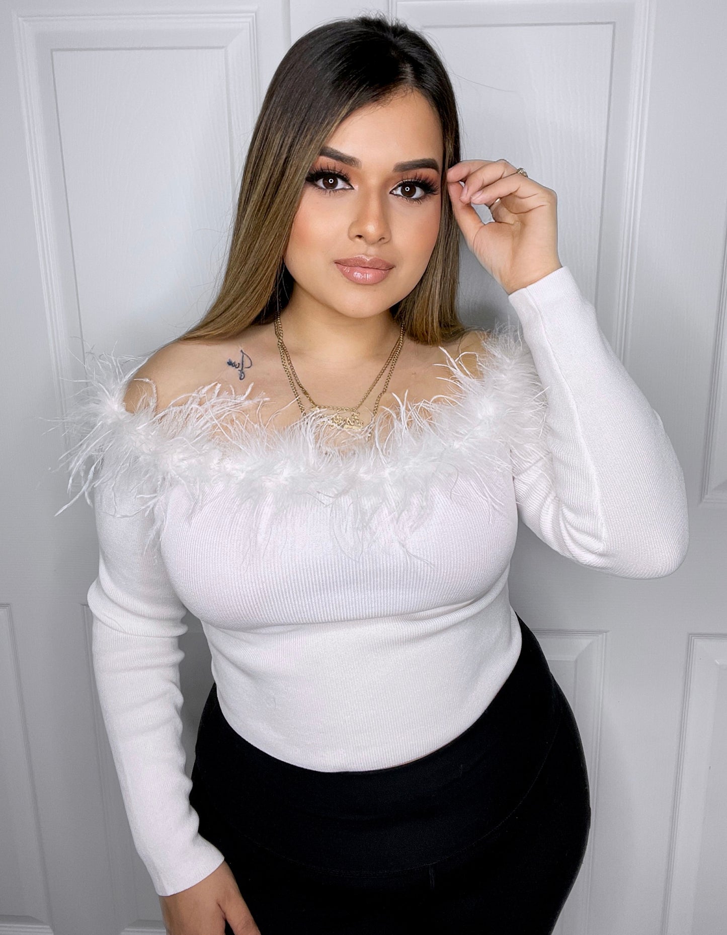 Thalia Feather Top